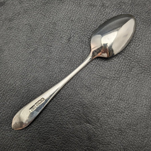 Around 1916 British Antique Pure Silver (925 Silver) 6 Teaspoons & Sugar Tong Set in Case Walker & Hall